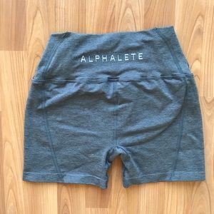 Alphalete Revival gray seamless shorts , size M